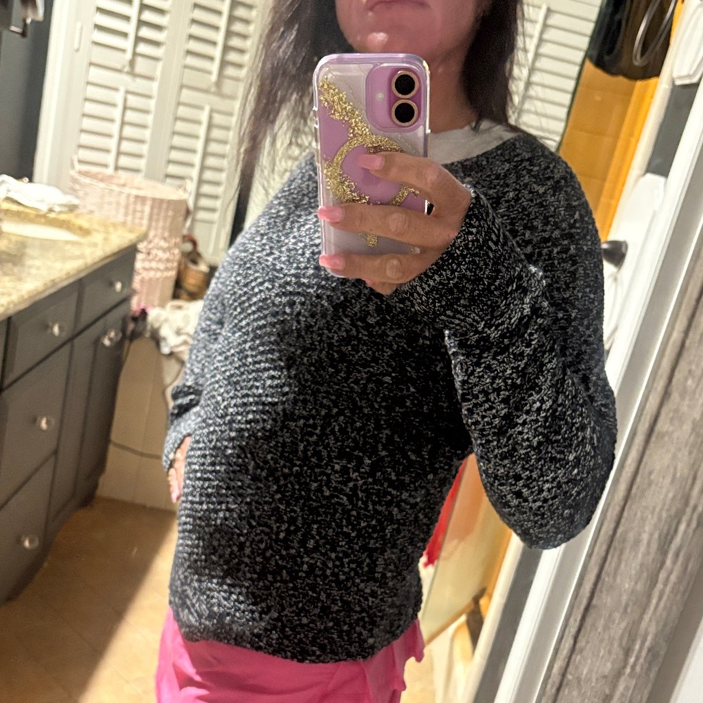 GAP Charcoal and Light Gray Women's Sweater